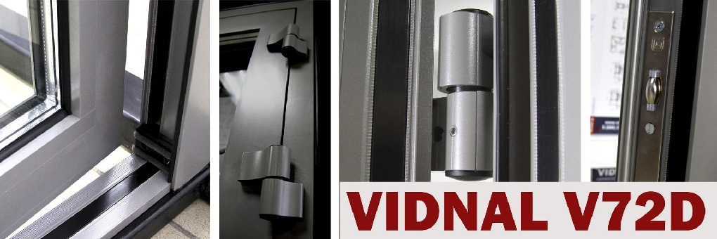 Новинка - алюминиевые двери VIDNAL V72D